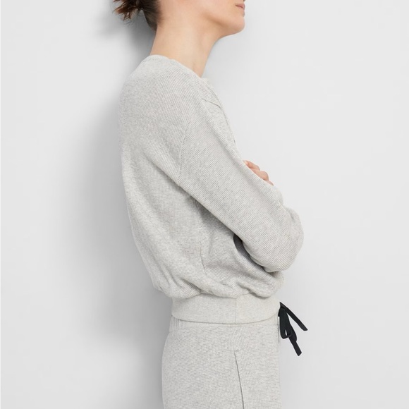 Theory Weekend Waffle Knit Henley Pullover - Picture 2 of 7